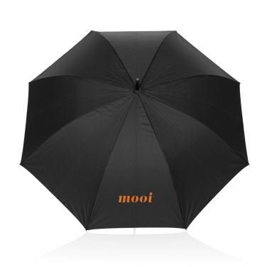 Лого трейд бизнес-подарки фото: Зонт Swiss Peak Vero Aware™ RPET 25” с роскошной ручкой